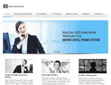 Tablet Screenshot of matrixhotelpbx.com